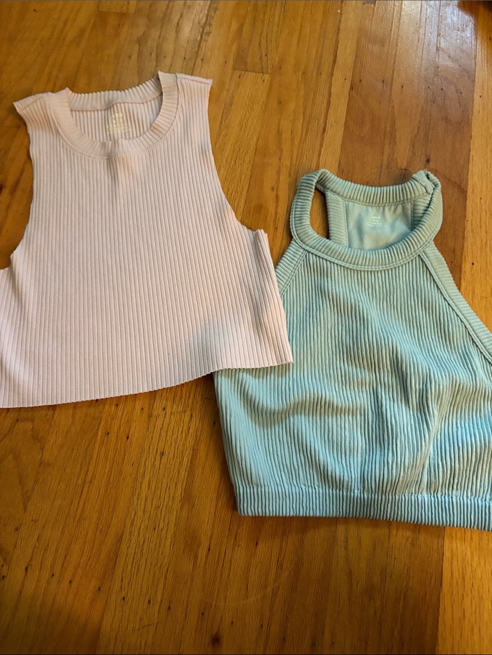 2 aerie ribbed Crop Tops